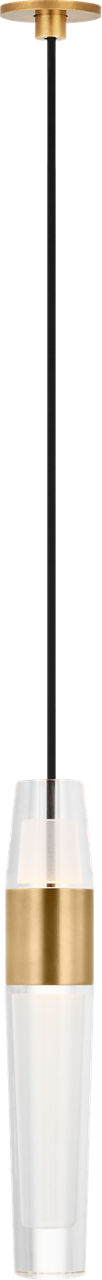Lassell Port Alone Pendant | Natural Brass 2700K 120V