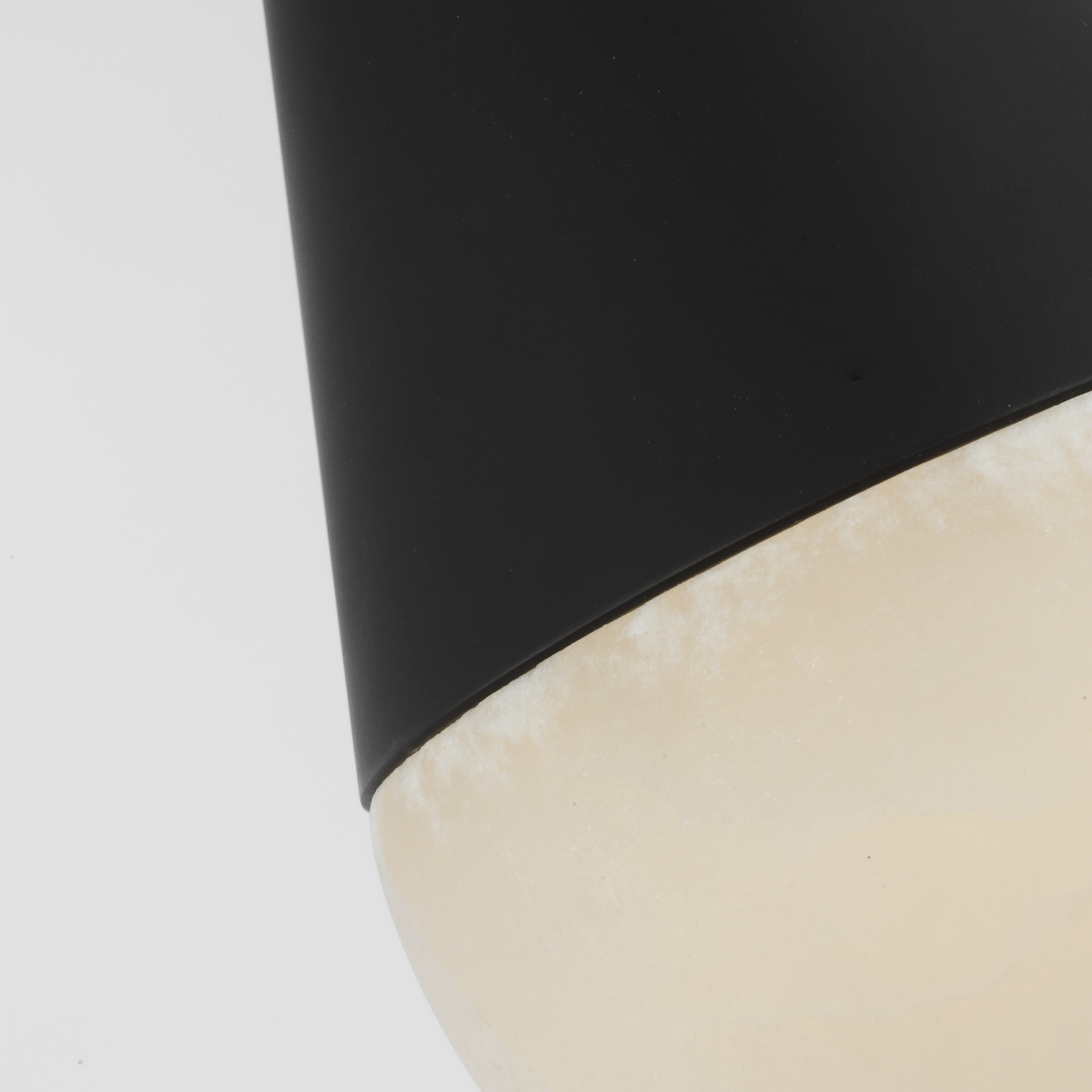 Cupola Alabaster 1 Light Pendant Nightshade Black 3000K 90 CRI
