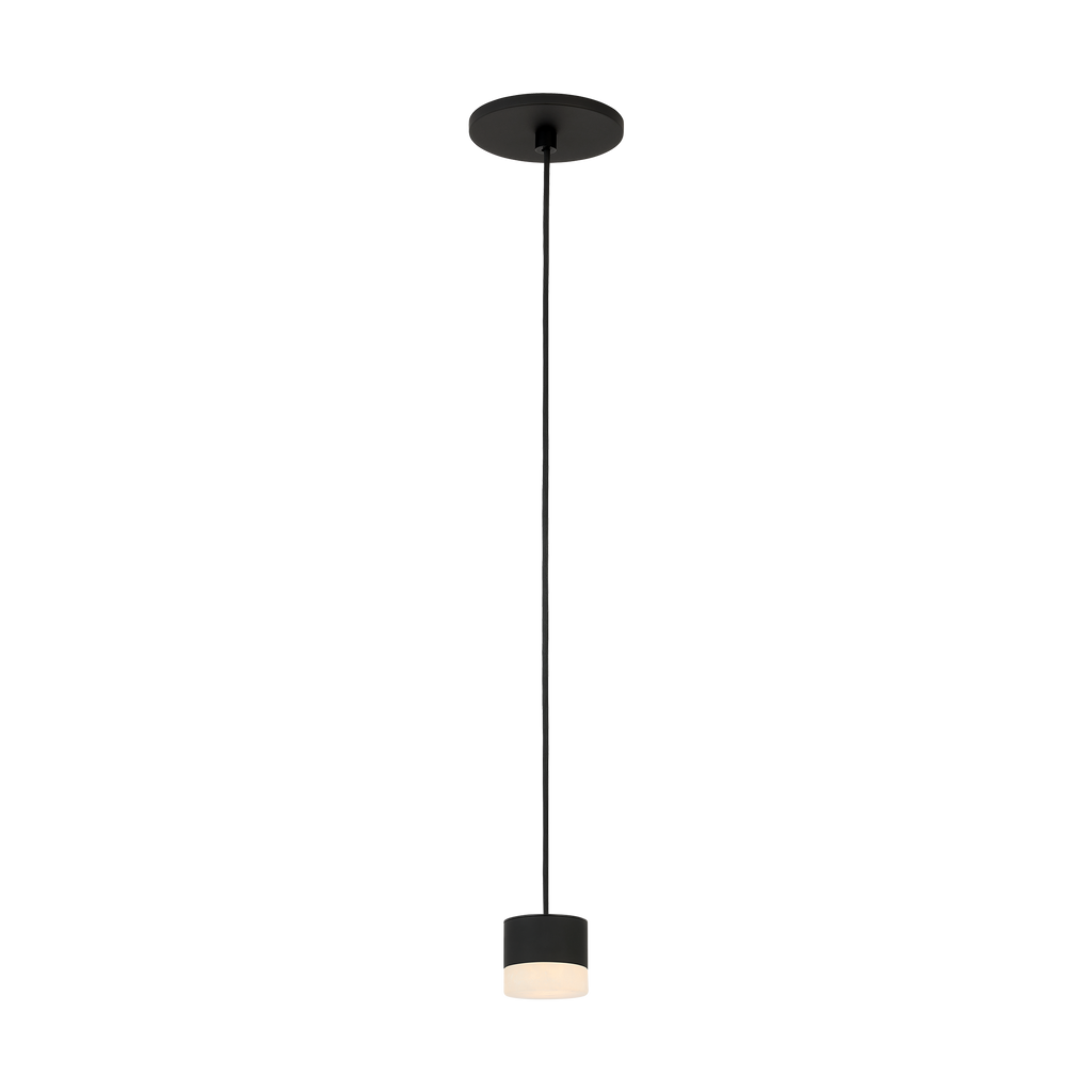 Gable Alabaster 1 Light Pendant Nightshade Black 3000K 90 CRI