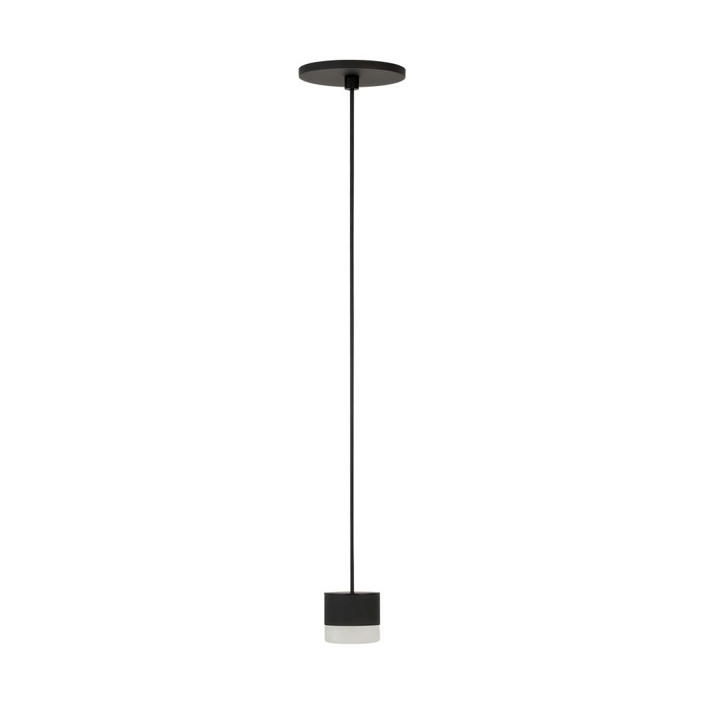 Gable Alabaster 1 Light Pendant Nightshade Black 3000K 90 CRI