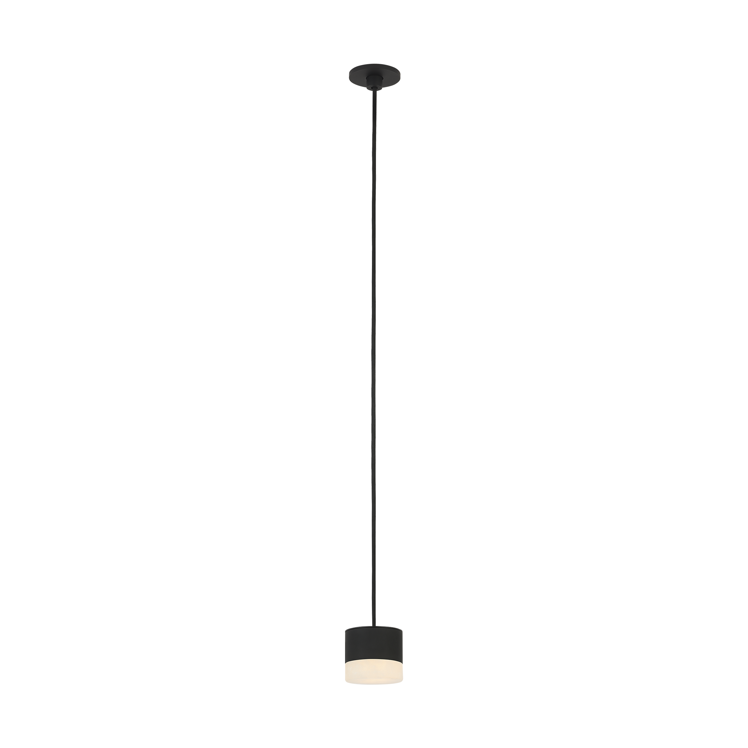 Gable Alabaster Port Alone Pendant Nightshade Black 3000K 90 CRI