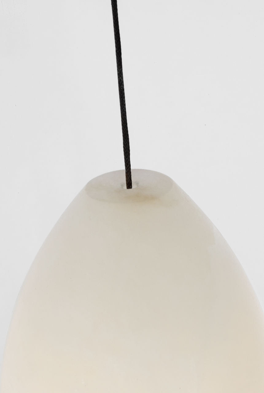 Alina Alabaster Medium Pendant Alabaster Hand Rubbed Antique Brass Bulb Not Included