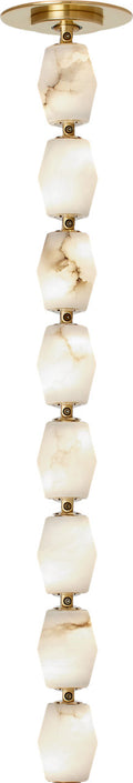 Collier Alabaster 24 Pendant | Hand-Rubbed Antique Brass 3000K Remote 277V