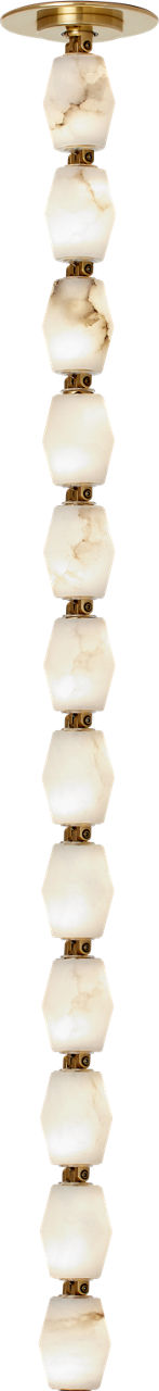 Collier Alabaster 36 Pendant | Hand-Rubbed Antique Brass 3000K Remote 120V