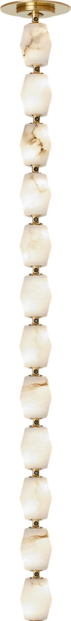 Collier Alabaster 36 Pendant | Hand-Rubbed Antique Brass 3000K Remote 277V