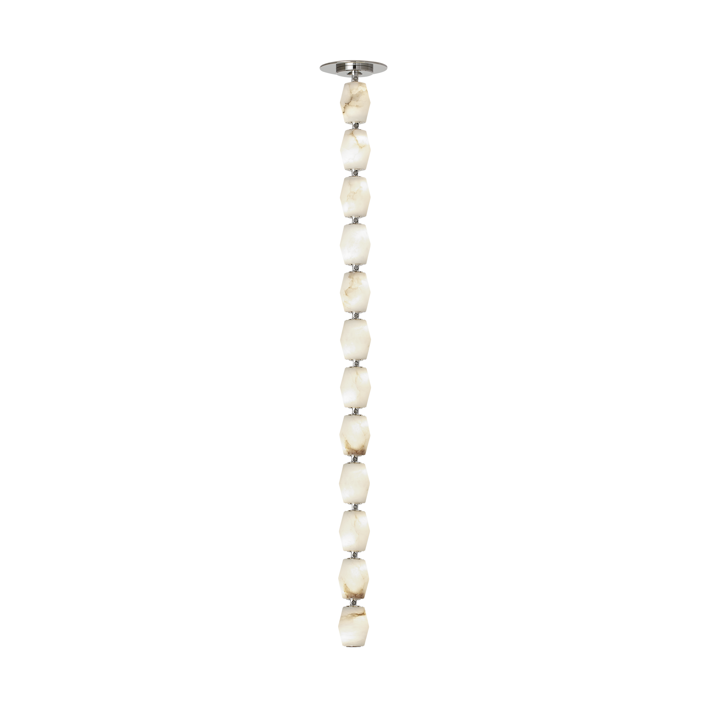 Collier Alabaster 36 Pendant | Polished Nickel 2700K Remote 120V