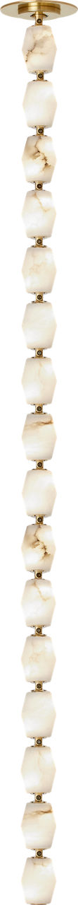 Collier Alabaster 48 Pendant | Hand-Rubbed Antique Brass 3000K Remote 277V