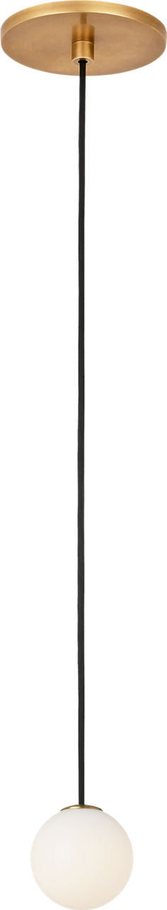 Orbet 1 Light Pendant hand rubbed antique brass 2700K 90 CRI