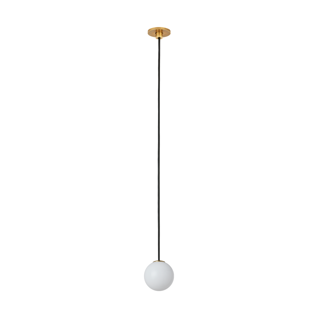 Orbet 1 Light Port Alone Pendant Hand Rubbed Antique Brass 2700K 90 CRI