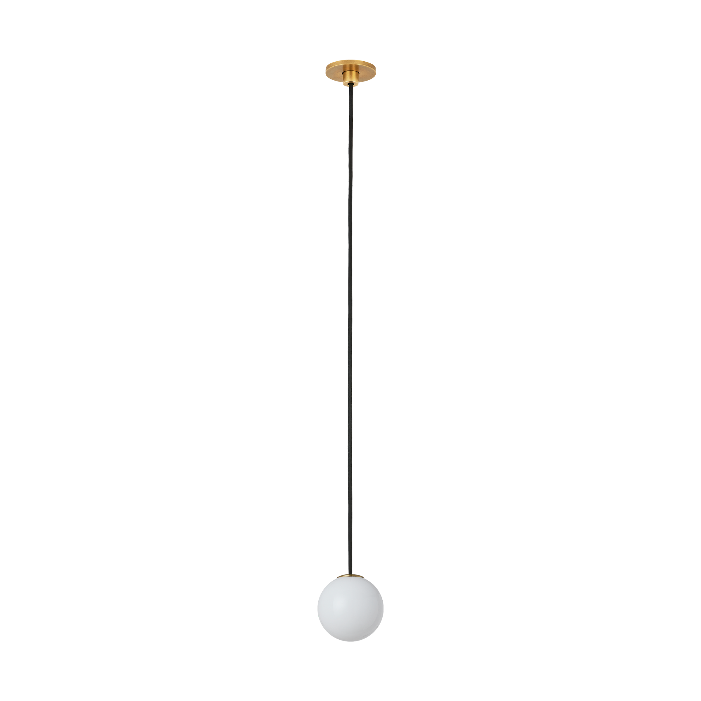 Orbet 1 Light Port Alone Pendant Hand Rubbed Antique Brass 2700K 90 CRI