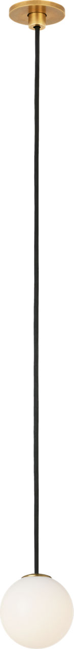 Orbet 1 Light Port Alone Pendant Hand Rubbed Antique Brass 2700K 90 CRI