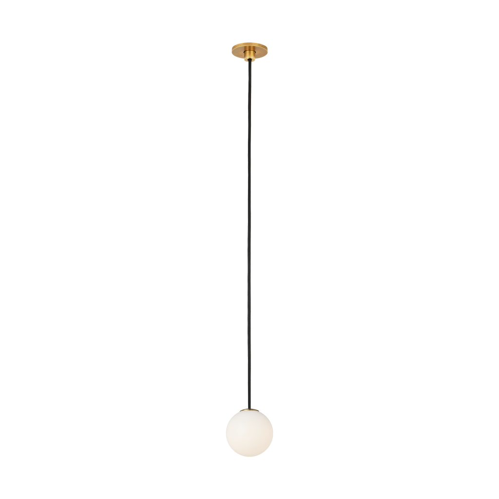 Orbet 1 Light Port Alone Pendant Hand Rubbed Antique Brass 2700K 90 CRI