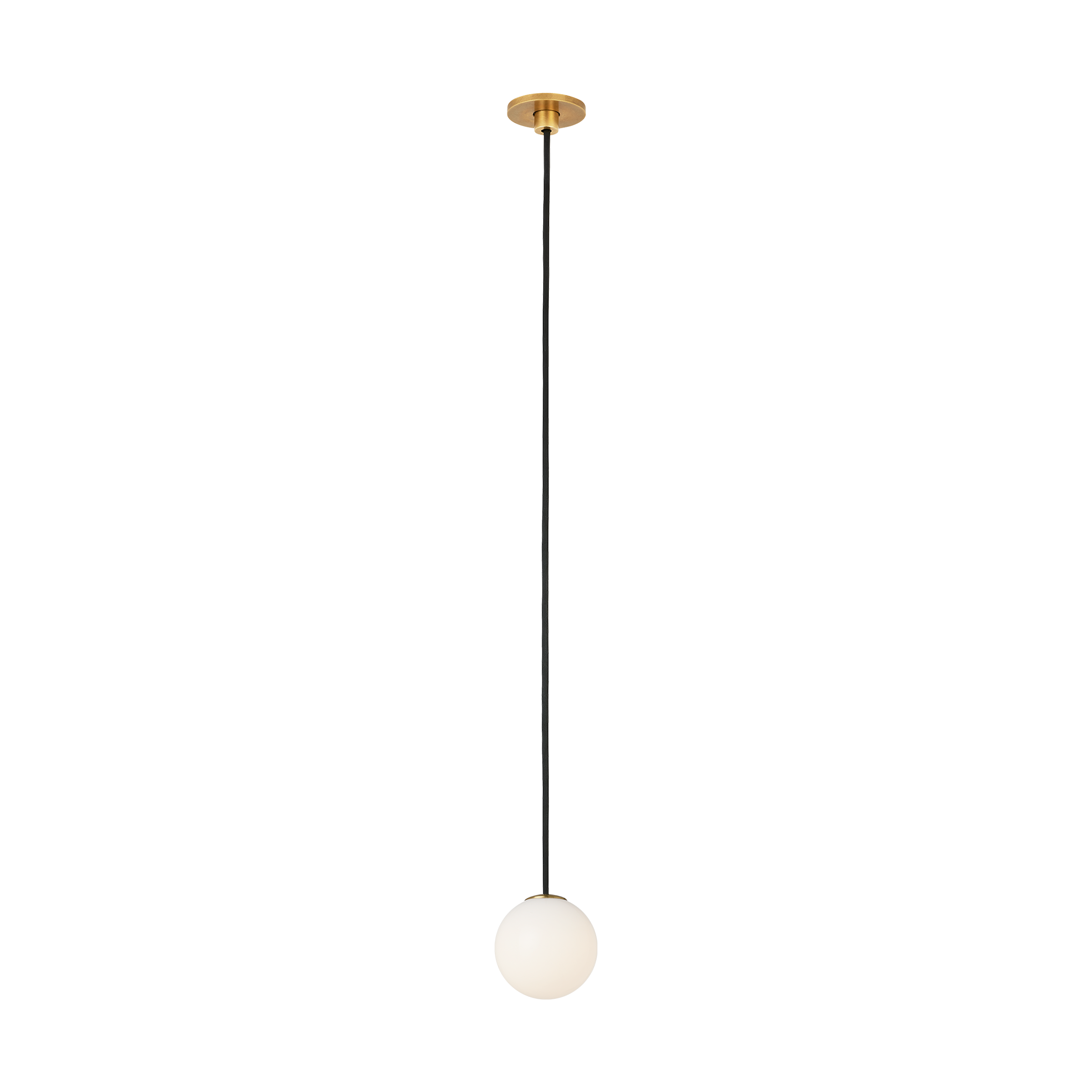 Orbet 1 Light Port Alone Pendant Hand Rubbed Antique Brass 2700K 90 CRI