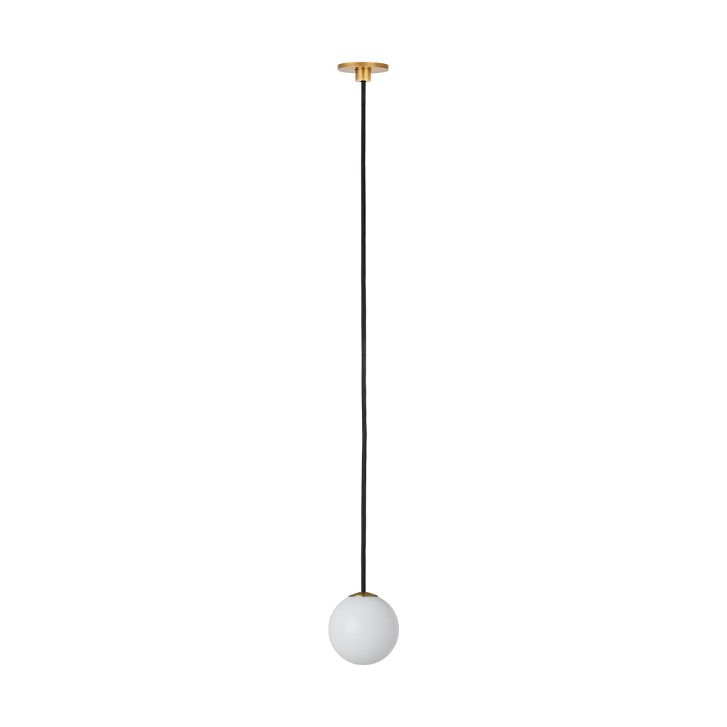Orbet 1 Light Port Alone Pendant Hand Rubbed Antique Brass 2700K 90 CRI