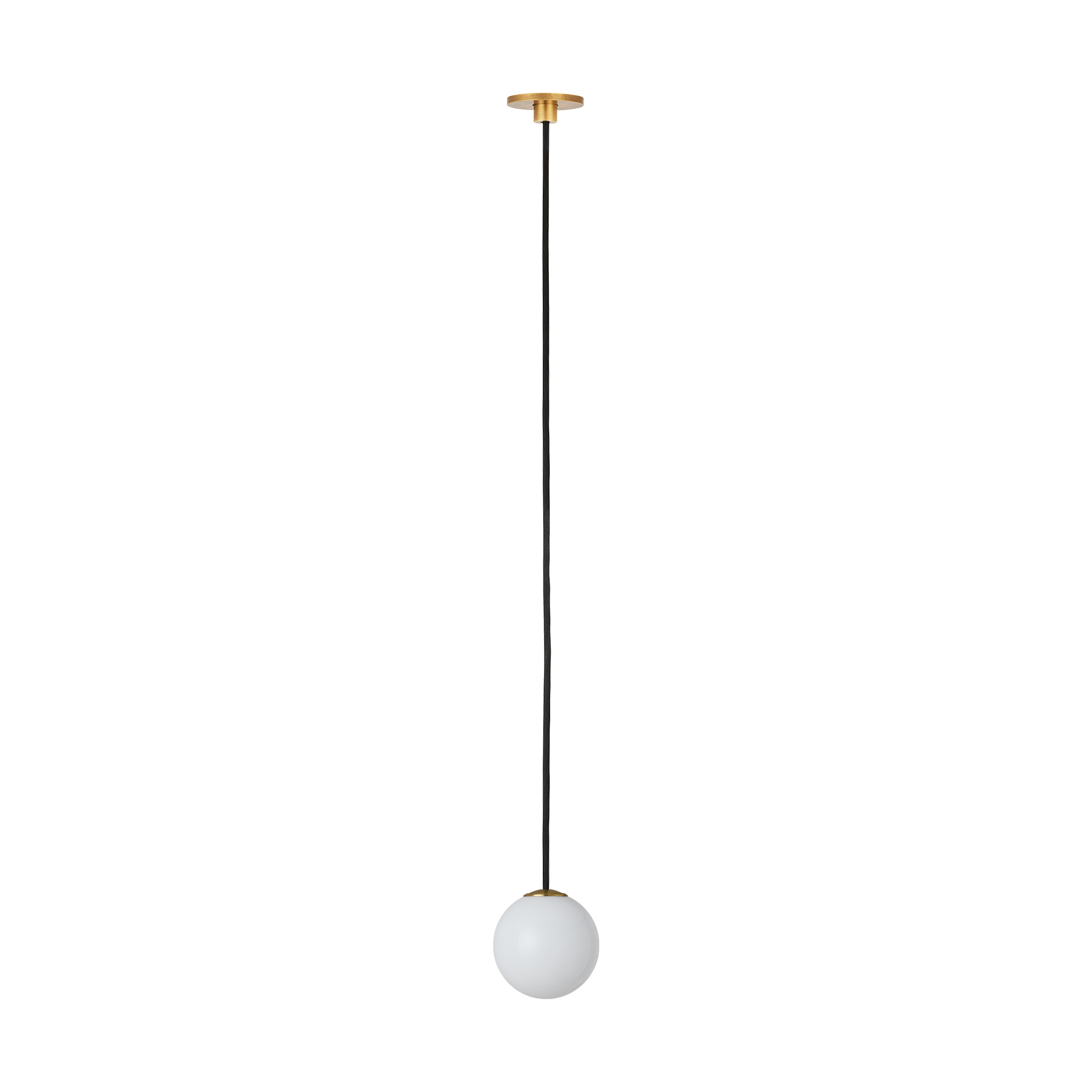 Orbet 1 Light Port Alone Pendant Hand Rubbed Antique Brass 2700K 90 CRI