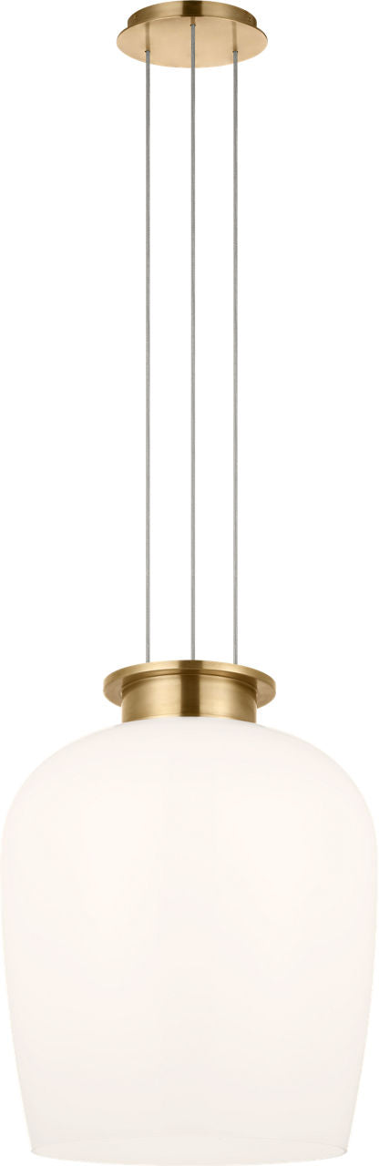 Vetro 21 Pendant Hand Rubbed Antique Brass 2700K 90 CRI