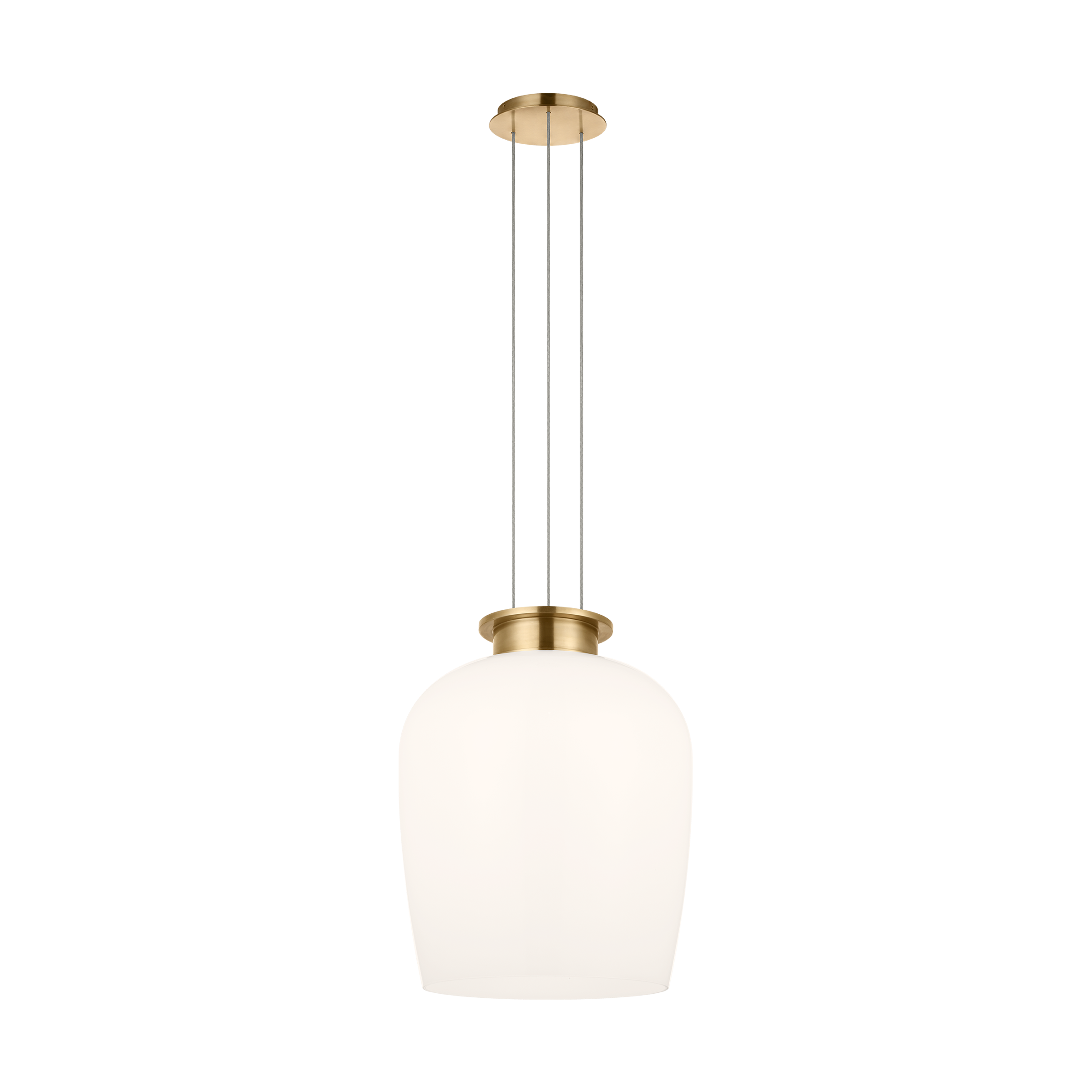 Vetro 21 Pendant Hand Rubbed Antique Brass 2700K 90 CRI