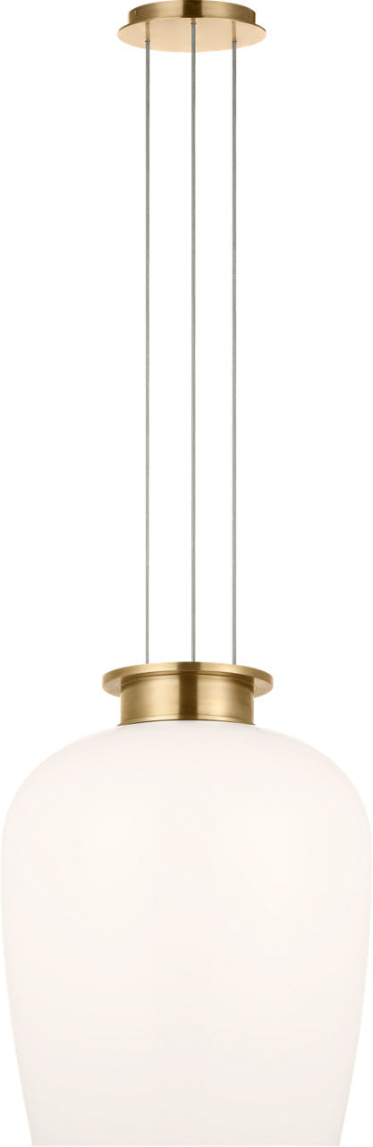Vetro 21 Pendant Hand Rubbed Antique Brass 2700K 90 CRI