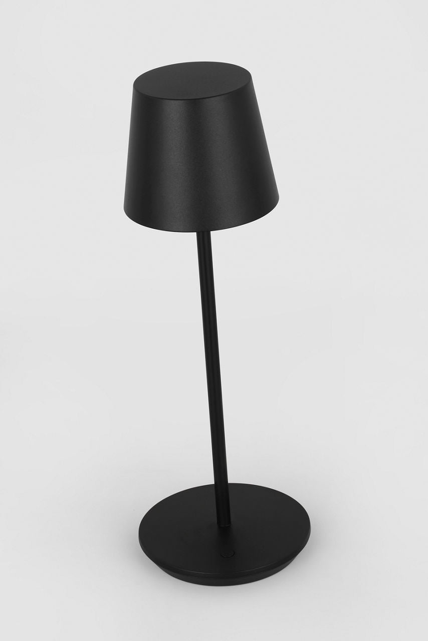 Nevis Accent Rechargeable Table Lamp Black 2700K 90 CRI wall charger included
