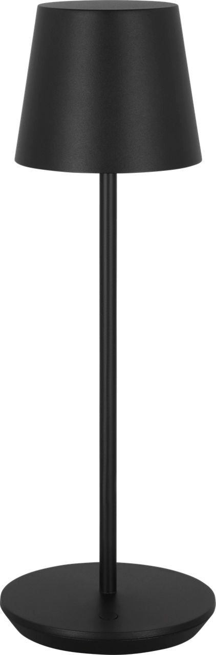 Nevis Accent Rechargeable Table Lamp Black 2700K 90 CRI wall charger included