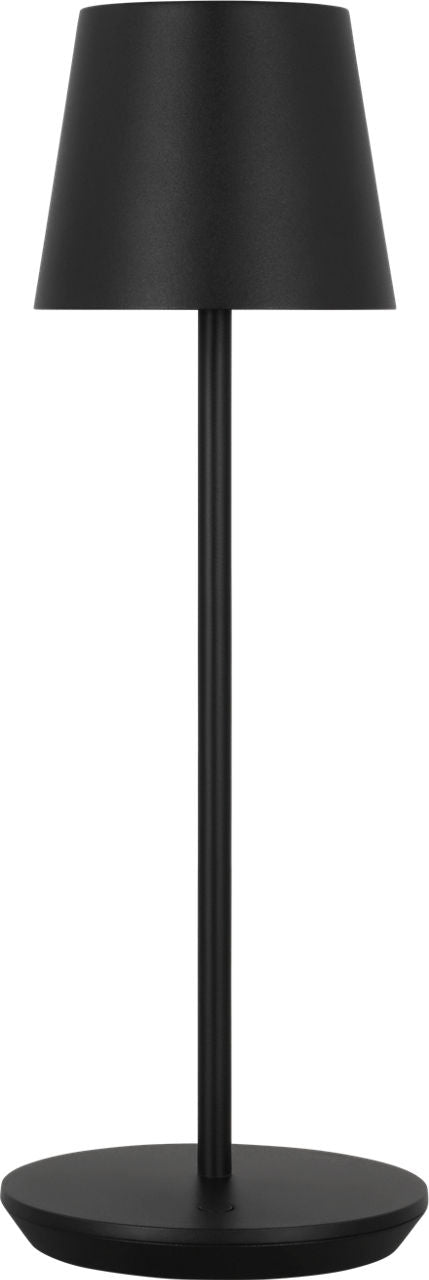 Nevis Accent Rechargeable Table Lamp Black 2700K 90 CRI wall charger included