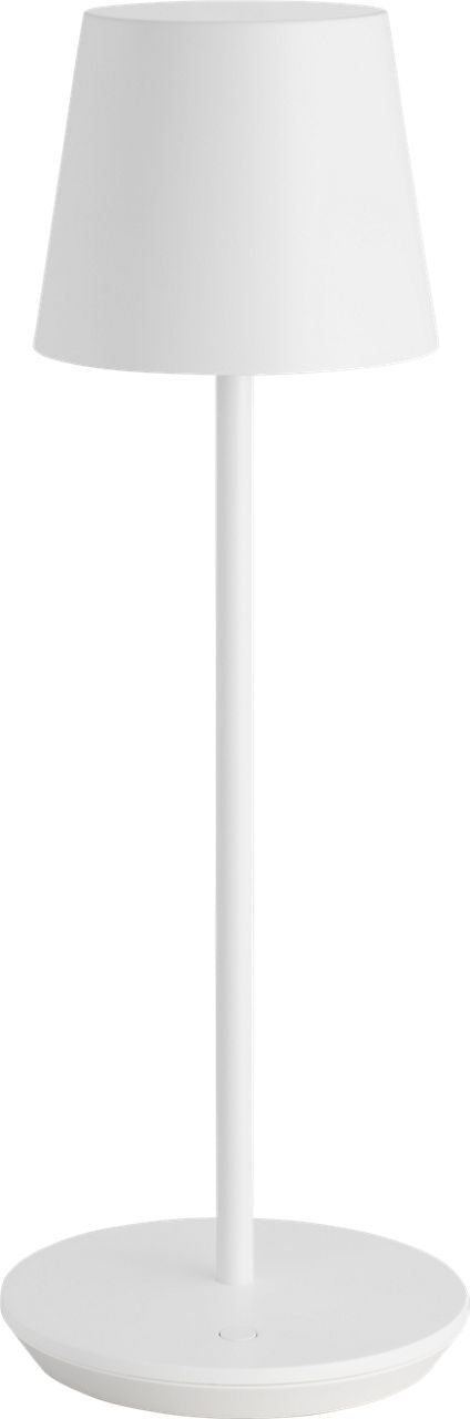 Nevis Accent Rechargeable Table Lamp matte White 2700K 90 CRI wall charger included