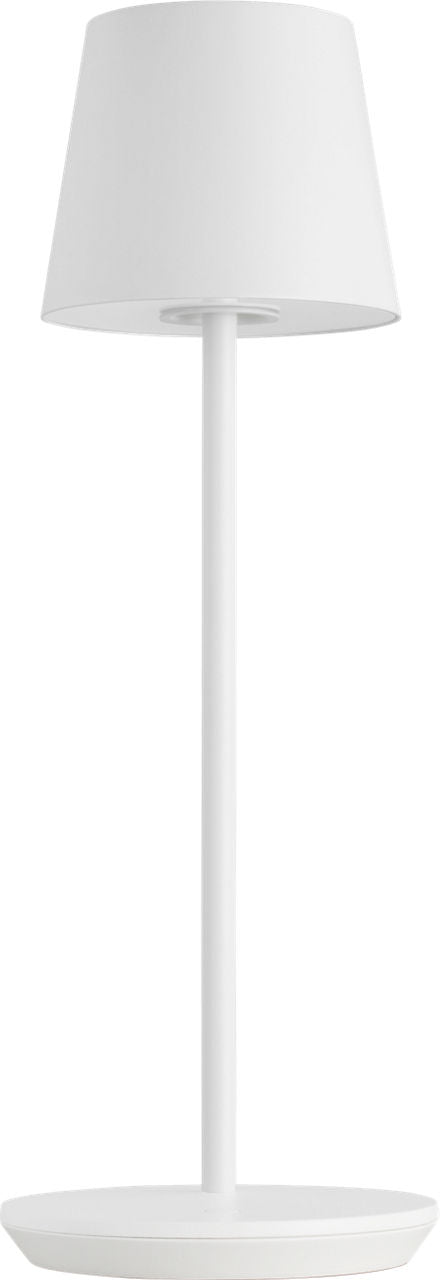 Nevis Accent Rechargeable Table Lamp matte White 2700K 90 CRI wall charger included