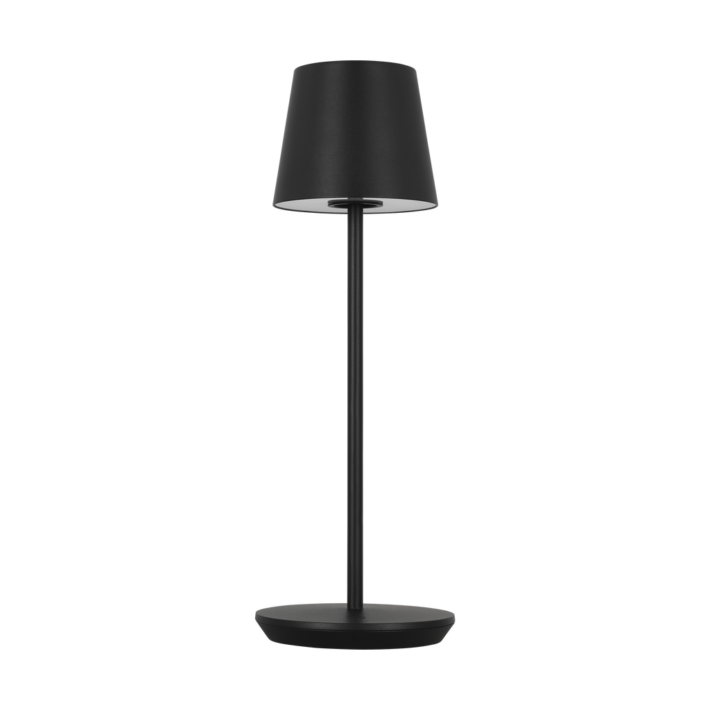 Nevis Accent Rechargeable Table Lamp Black 2700K 90 CRI wall charger included