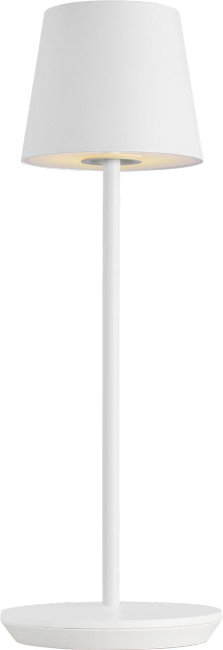 Nevis Accent Rechargeable Table Lamp matte White 2700K 90 CRI wall charger included