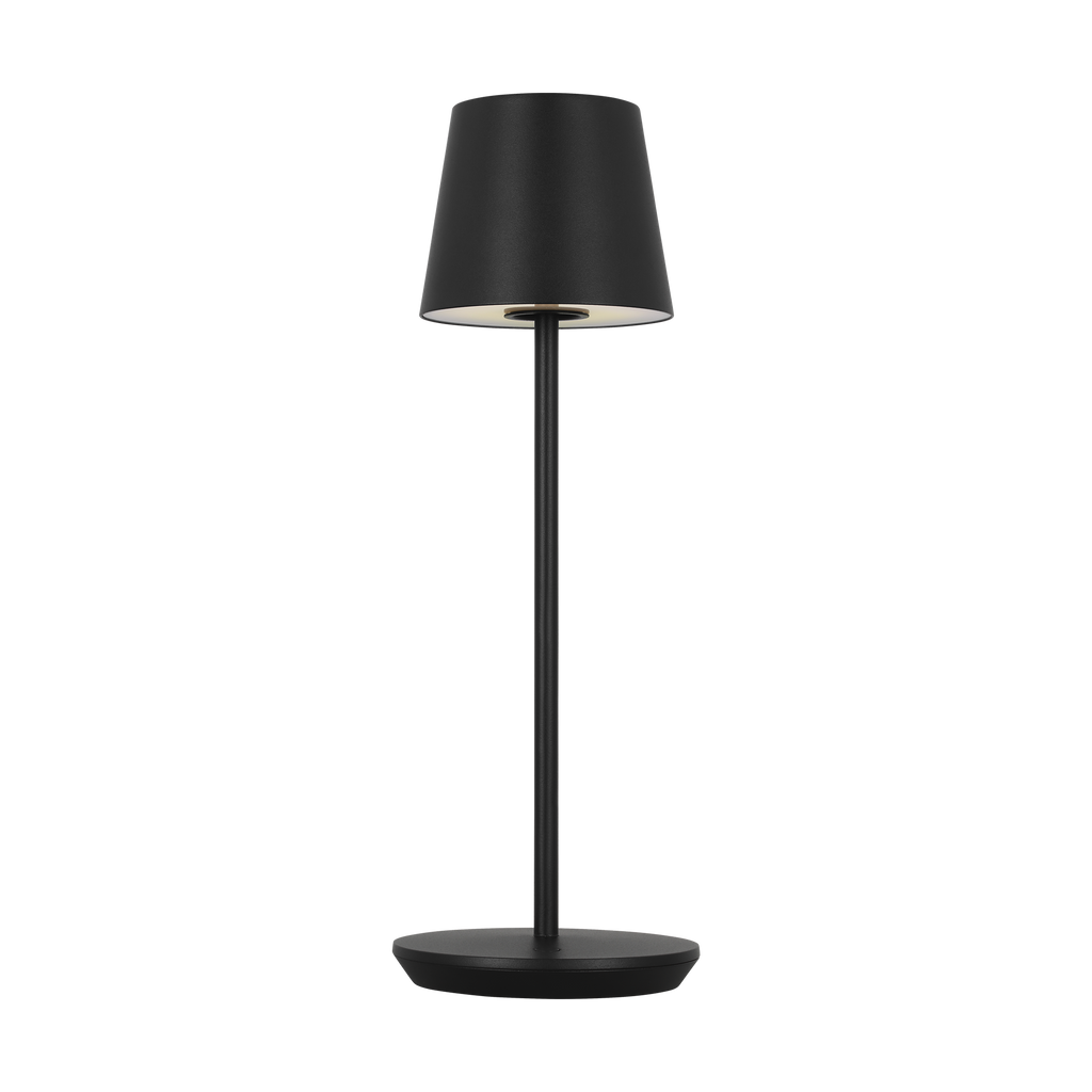 Nevis Accent Rechargeable Table Lamp Black 2700K 90 CRI wall charger included