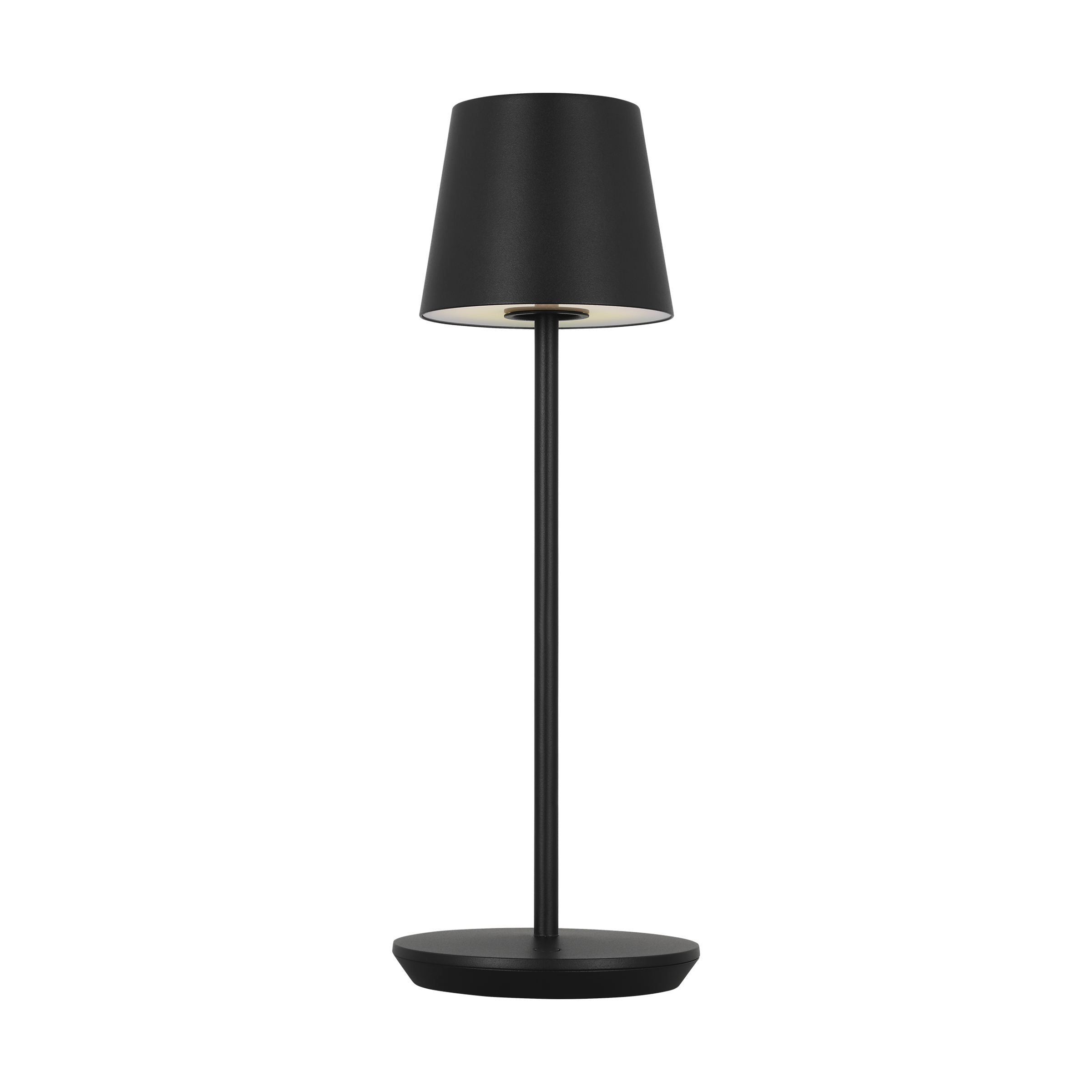 Nevis Accent Rechargeable Table Lamp Black 2700K 90 CRI wall charger included