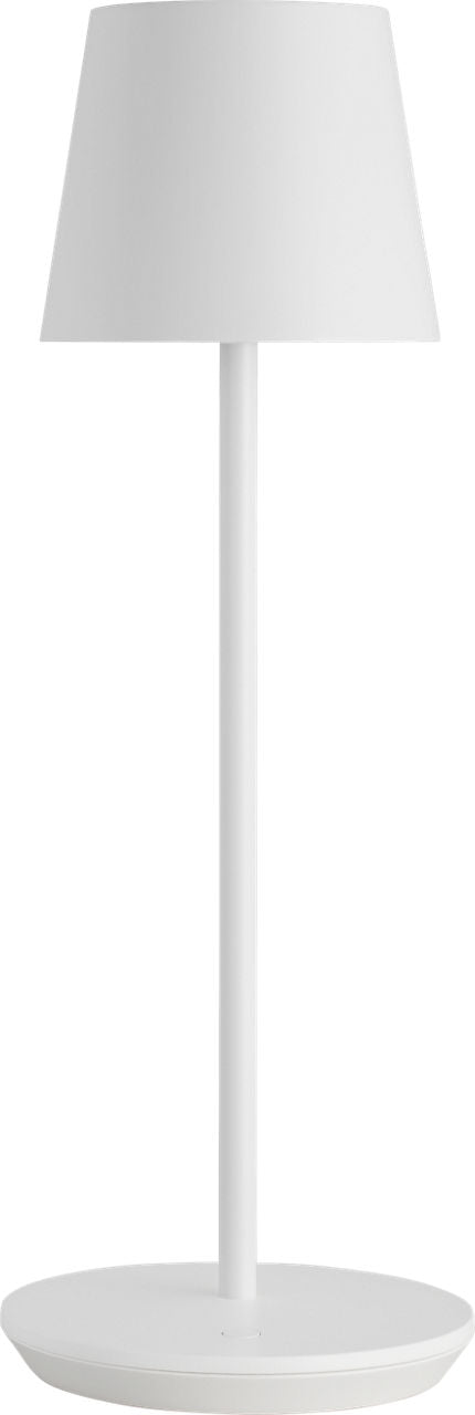 Nevis Accent Rechargeable Table Lamp matte White 2700K 90 CRI wall charger included
