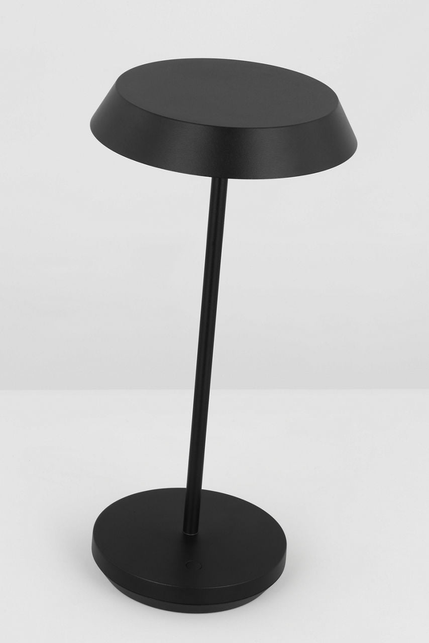 Tepa Accent Rechargeable Table Lamp Black 2700K 90 CRI wall charger included