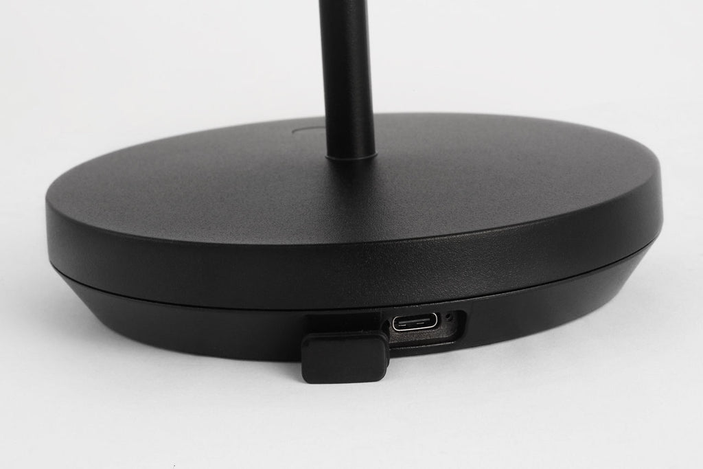 Tepa Accent Rechargeable Table Lamp Black 2700K 90 CRI wall charger included