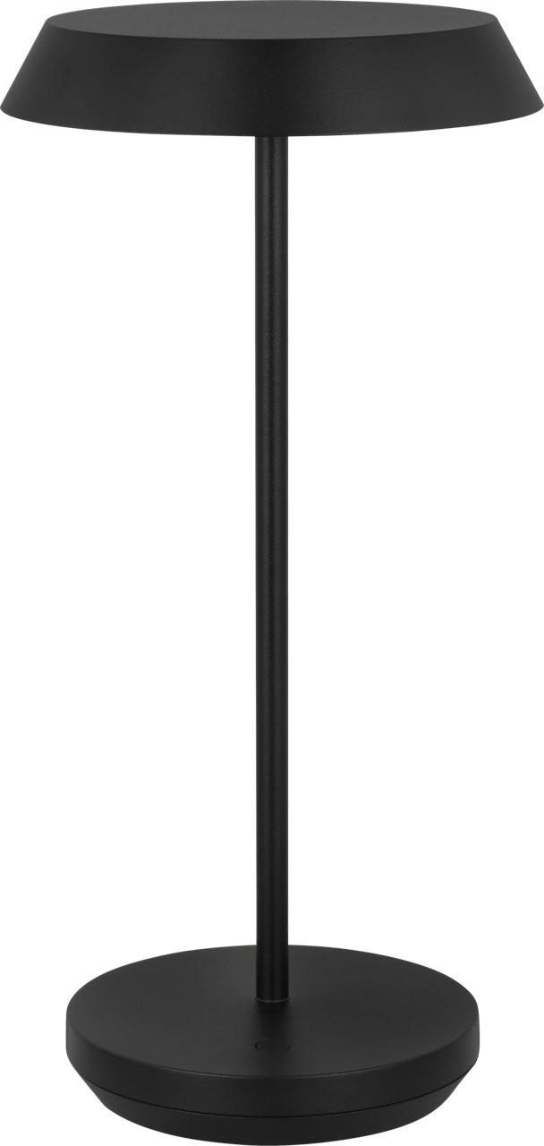Tepa Accent Rechargeable Table Lamp Black 2700K 90 CRI wall charger included