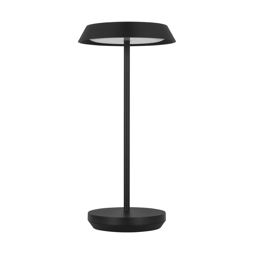 Tepa Accent Rechargeable Table Lamp Black 2700K 90 CRI wall charger included