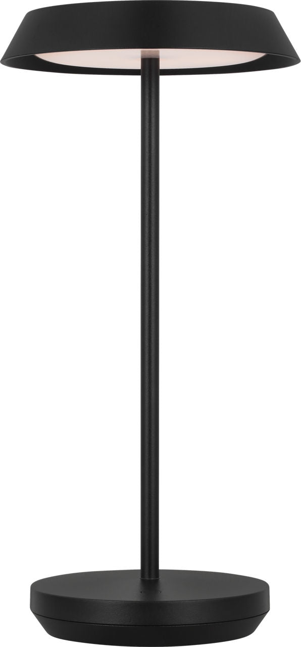 Tepa Accent Rechargeable Table Lamp Black 2700K 90 CRI wall charger included