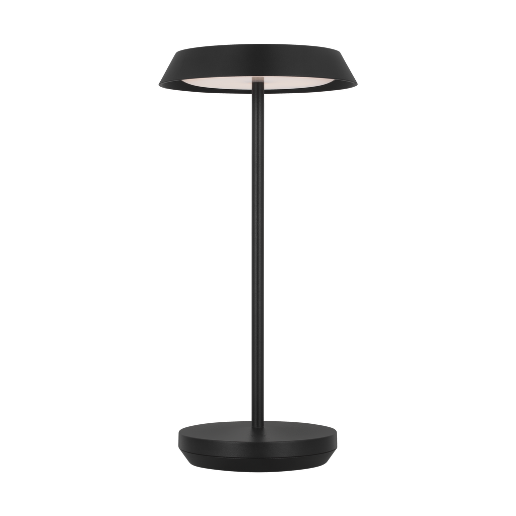 Tepa Accent Rechargeable Table Lamp Black 2700K 90 CRI wall charger included
