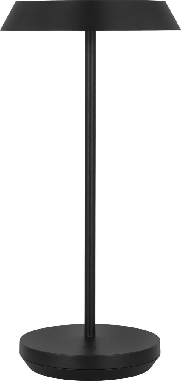 Tepa Accent Rechargeable Table Lamp Black 2700K 90 CRI wall charger included