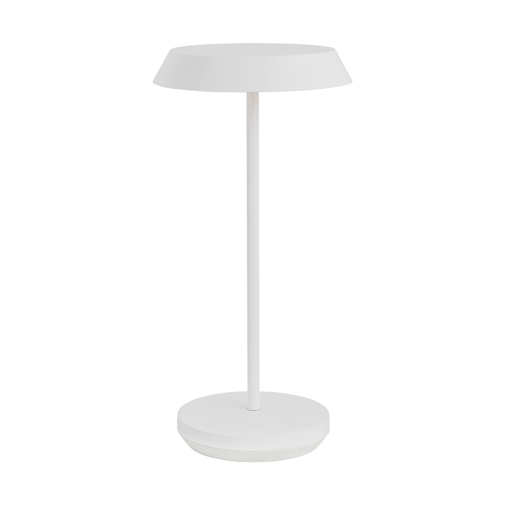 Tepa Accent Rechargeable Table Lamp matte White 2700K 90 CRI wall charger included