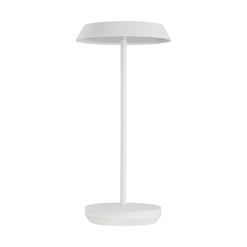 Tepa Accent Rechargeable Table Lamp matte White 2700K 90 CRI wall charger included