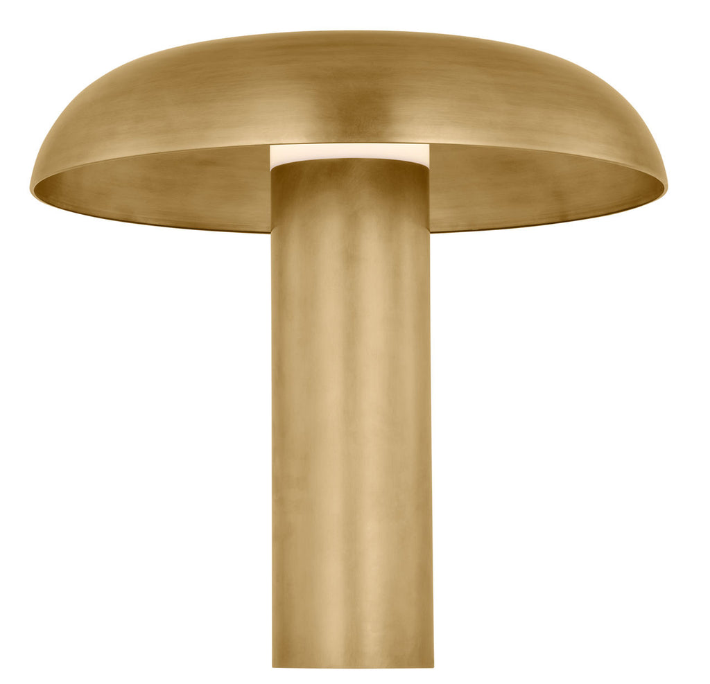 Louver Medium Table Lamp Natural Brass 2700K 90 CRI