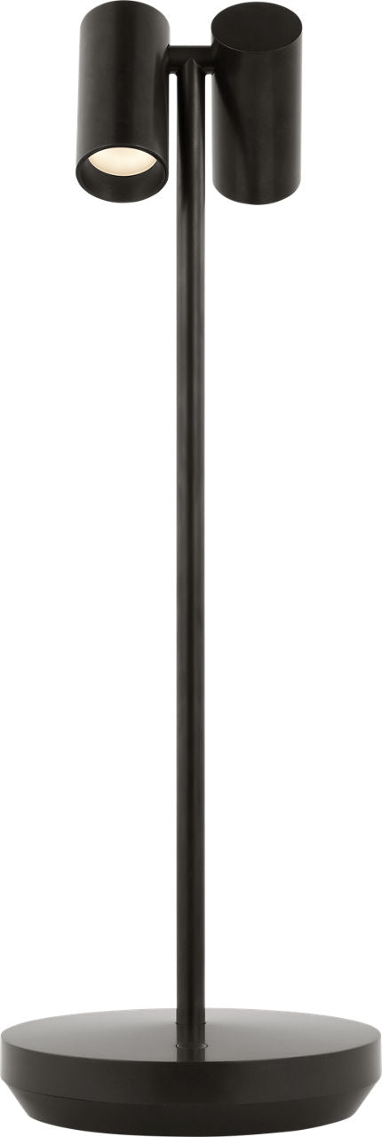 Doppia Accent Rechargeable Table Lamp Bronze 2700K 90 CRI wall charger included