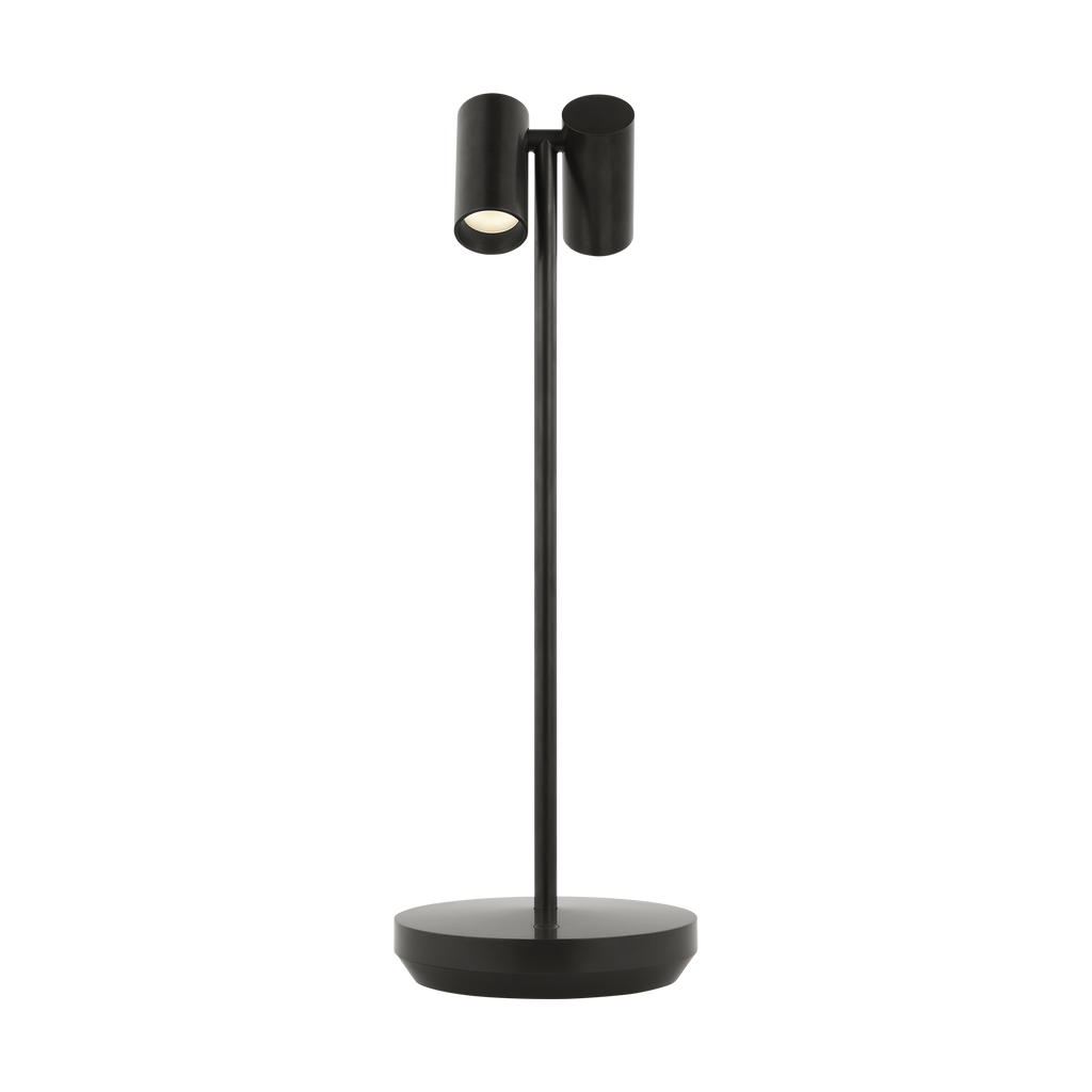 Doppia Accent Rechargeable Table Lamp Bronze 2700K 90 CRI wall charger included
