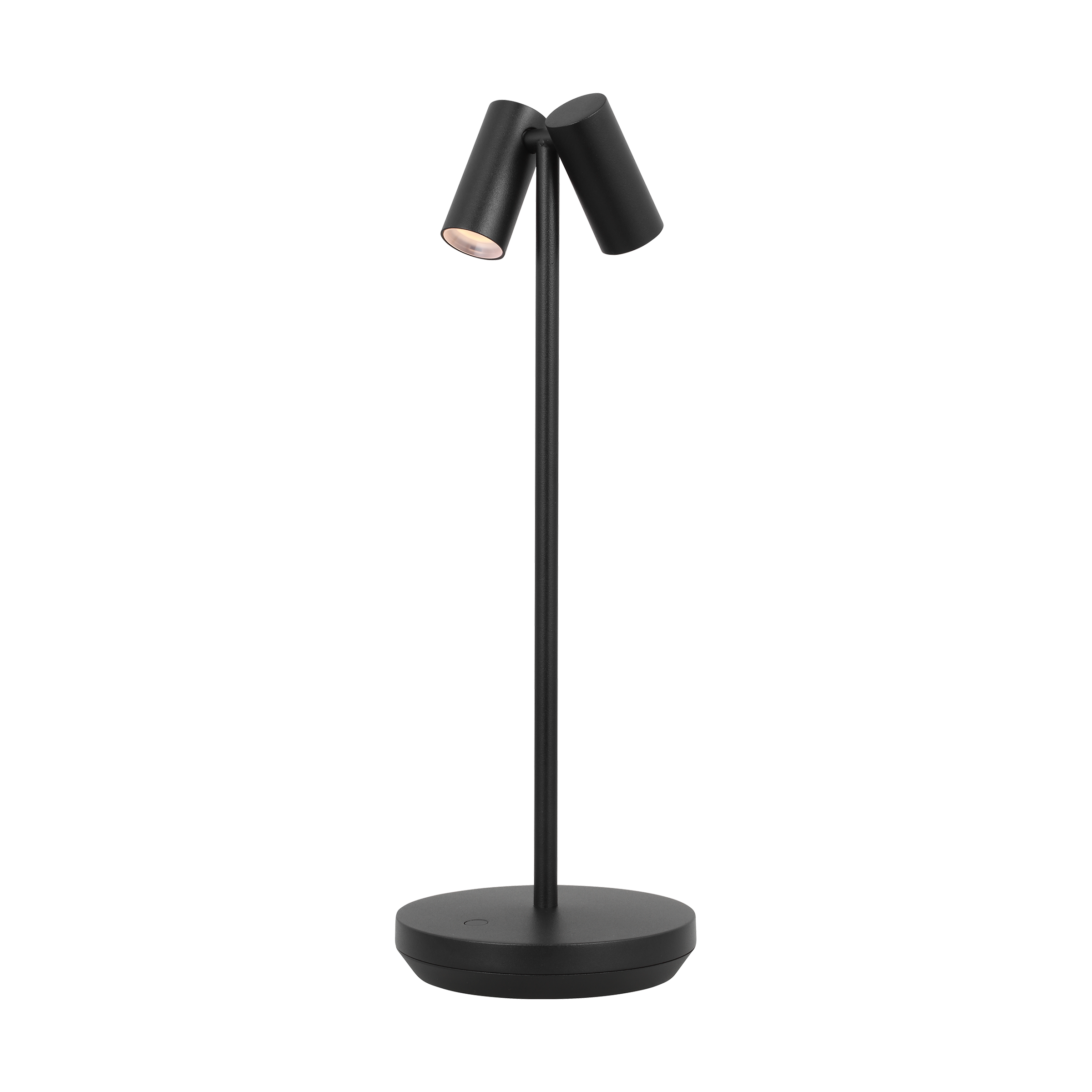 Doppia Accent Rechargeable Table Lamp Black 2700K 90 CRI wall charger included