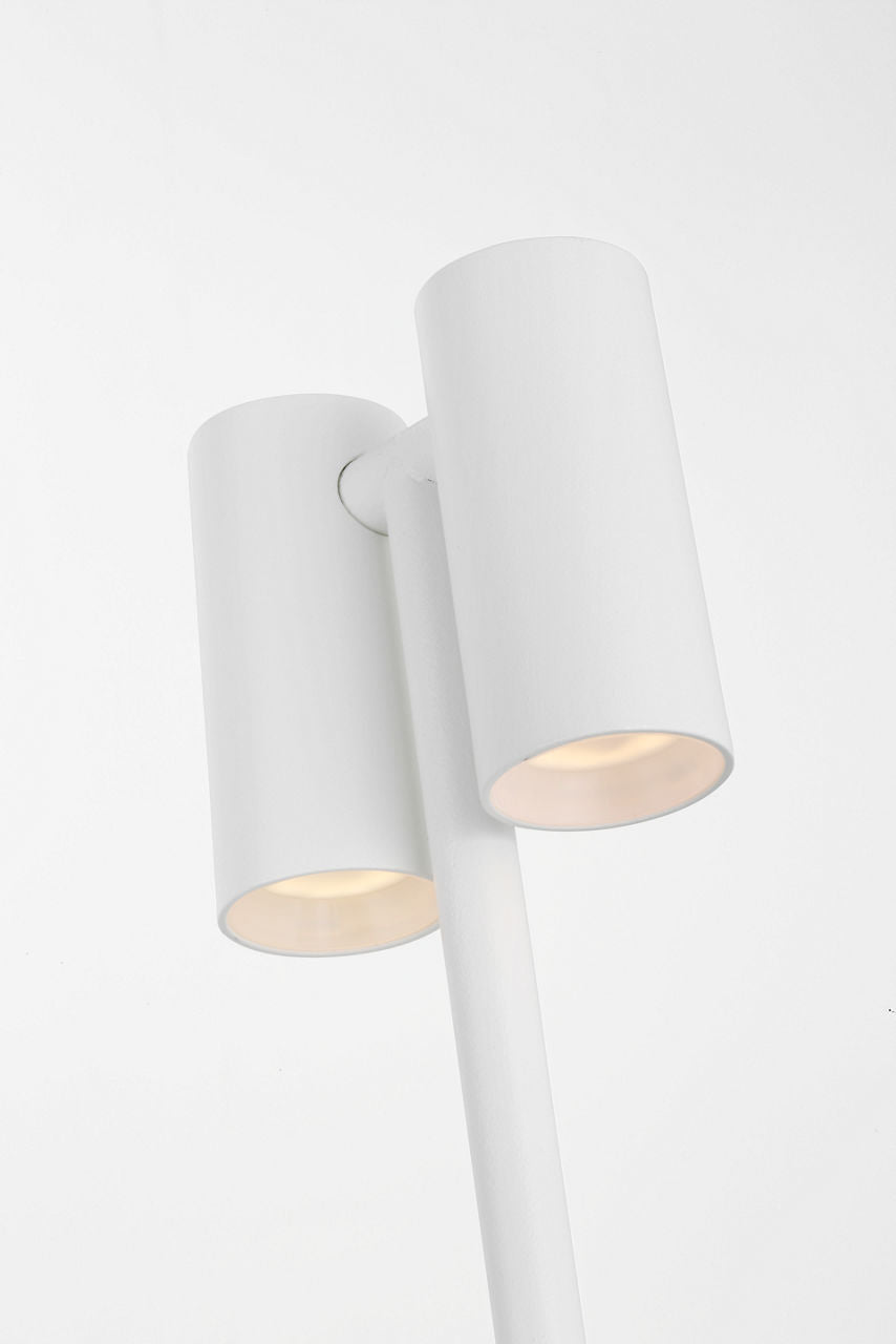 Doppia Accent Rechargeable Table Lamp matte White 2700K 90 CRI wall charger included