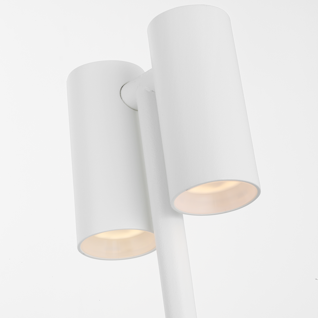 Doppia Accent Rechargeable Table Lamp matte White 2700K 90 CRI wall charger included