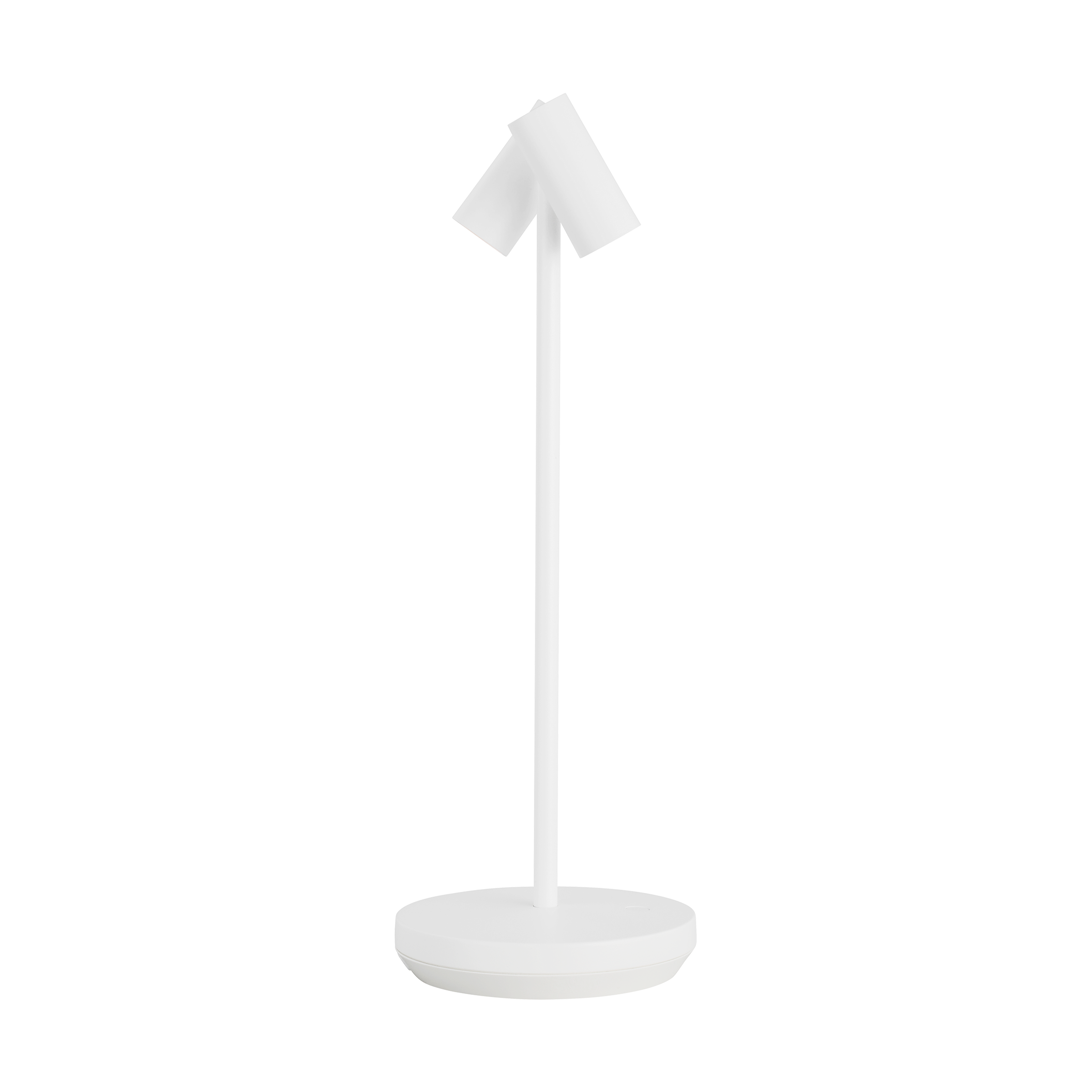 Doppia Accent Rechargeable Table Lamp matte White 2700K 90 CRI wall charger included