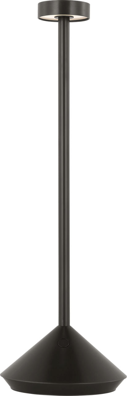 Moneta Accent Rechargeable Table Lamp Bronze 2700K 90 CRI wall charger included