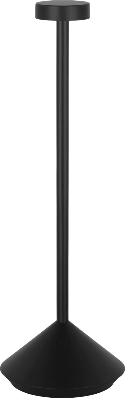 Moneta Accent Rechargeable Table Lamp Black 2700K 90 CRI wall charger included